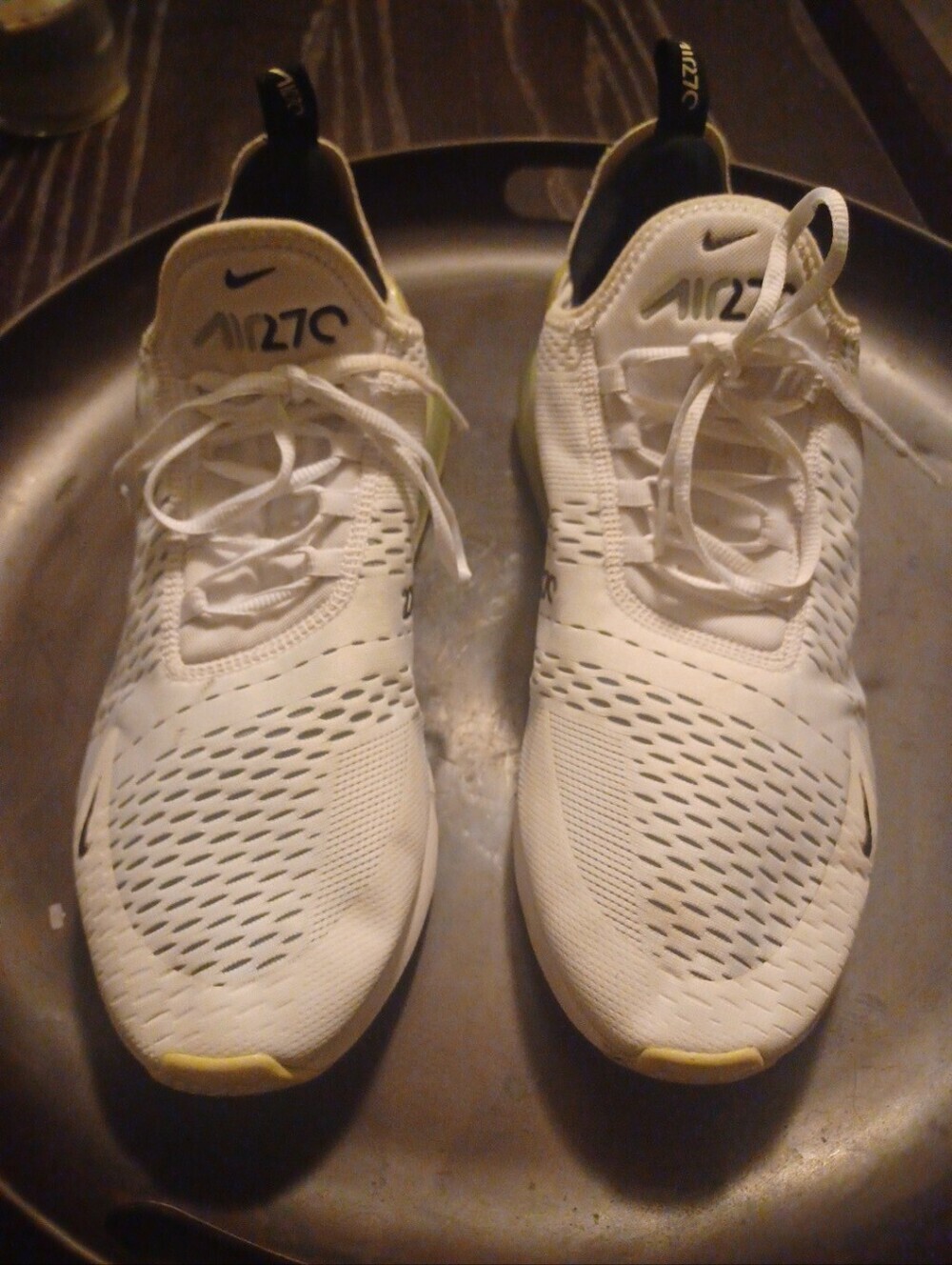 Nike Air Max 270 Men's Sneakers - White, Black  Size 14 - Picture 11 of 12